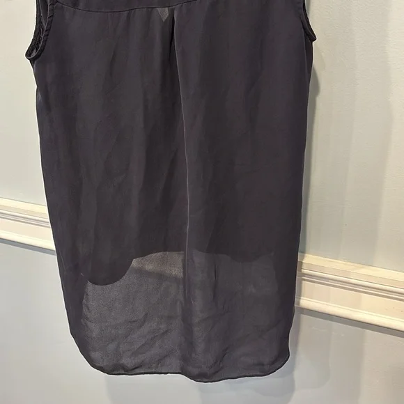 L'Agence Freja Sleeveless 100% Silk Draped Blouse. Blue Size S - Picture 7 of 8
